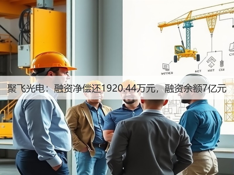 聚飞光电：融资净偿还1920.44万元，融资余额7亿元