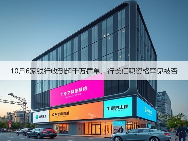 10月6家银行收到超千万罚单，行长任职资格罕见被否(图2)