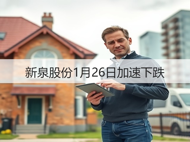 新泉股份1月26日加速下跌(图3) 新泉股份1月26日加速下跌(图3)