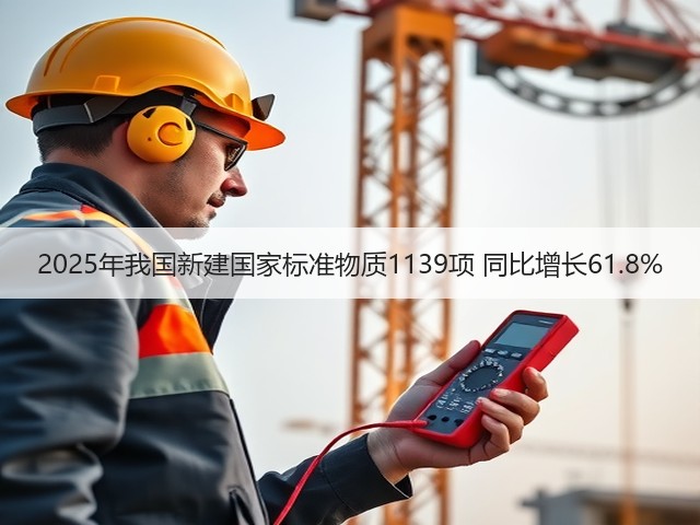 2025年我国新建国家标准物质1139项 同比增长61.8%(图3) 2025年我国新建国家标准物质1139项 同比增长61.8%(图3)
