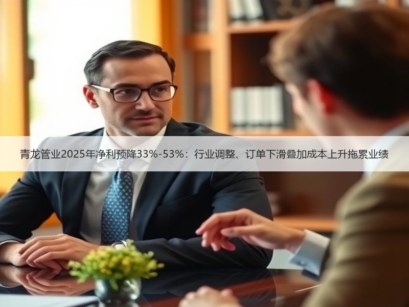 青龙管业2025年净利预降33%-53%：行业调整、订单下滑叠加成本上升拖累业绩