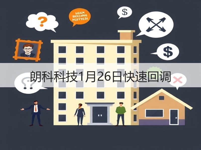 朗科科技1月26日快速回调