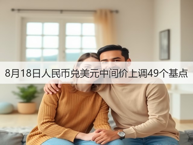 8月18日人民币兑美元中间价上调49个基点(图1)
