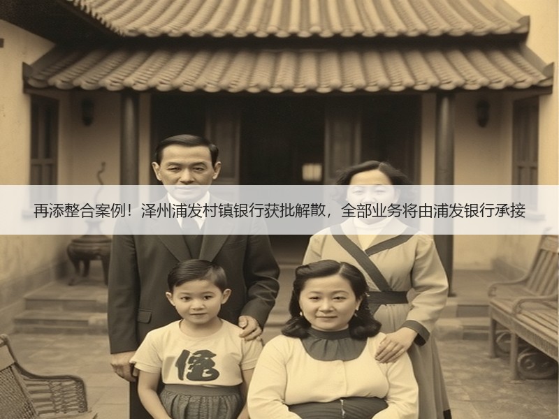 再添整合案例！泽州浦发村镇银行获批解散，全部业务将由浦发银行承接