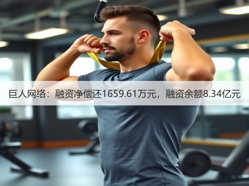 巨人网络：融资净偿还1659.61万元，融资余额8.34亿元