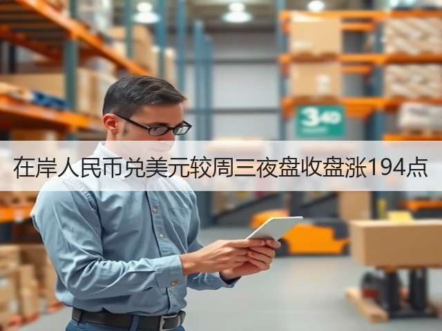 在岸人民币兑美元较周三夜盘收盘涨194点(图3)