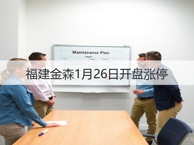 福建金森1月26日开盘涨停(图1) 福建金森1月26日开盘涨停(图1)