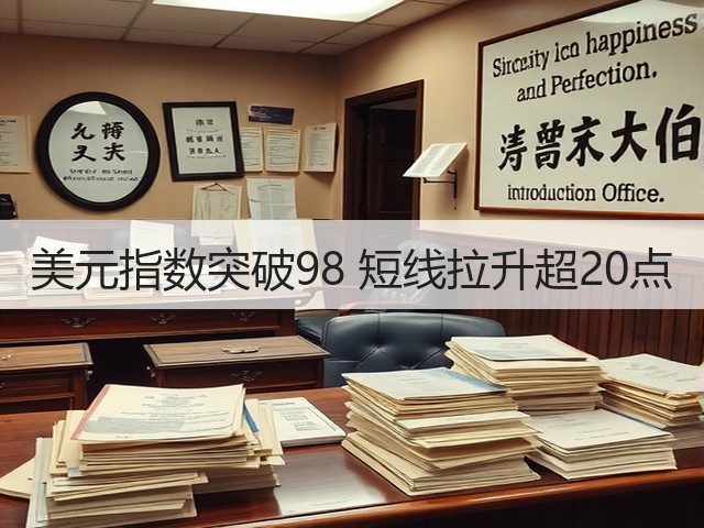 美元指数突破98 短线拉升超20点(图3)