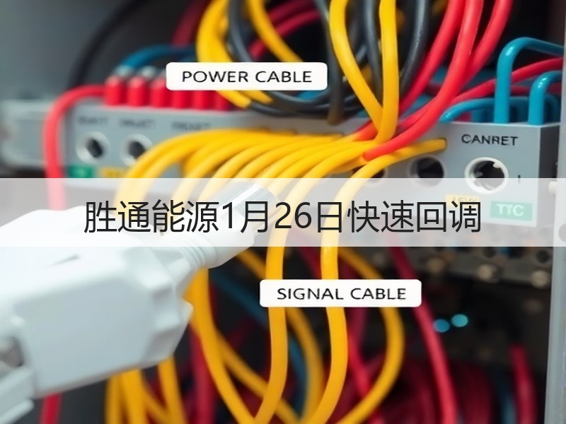 胜通能源1月26日快速回调