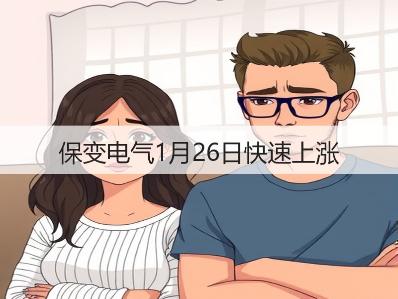 保变电气1月26日快速上涨