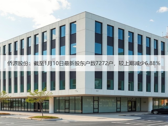 侨源股份:截至1月10日最新股东户数7272户,较上期减少6.88%(图3) 侨源股份:截至1月10日最新股东户数7272户,较上期减少6.88%(图3)