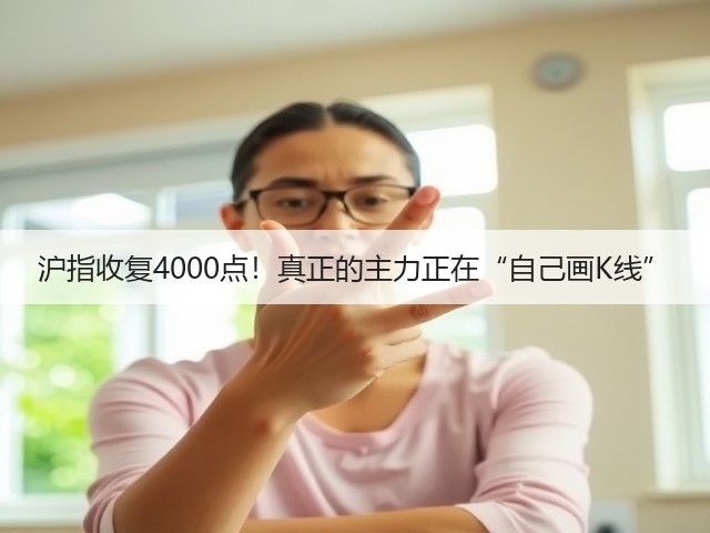 沪指收复4000点!真正的主力正在“自己画K线”(图3) 沪指收复4000点!真正的主力正在“自己画K线”(图3)