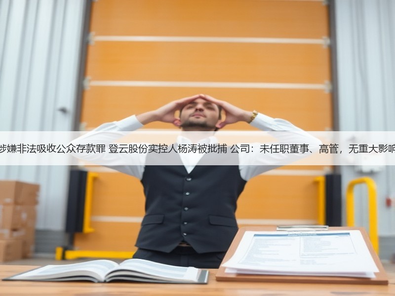 涉嫌非法吸收公众存款罪 登云股份实控人杨涛被批捕 公司：未任职董事、高管，无重大影响