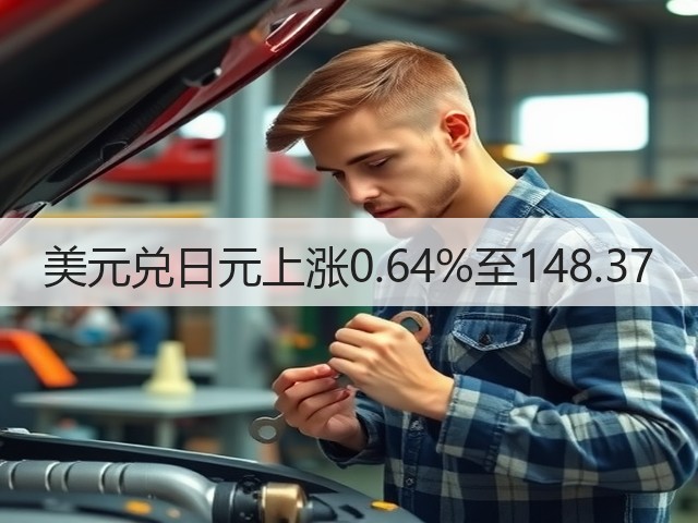 美元兑日元上涨0.64%至148.37(图1)