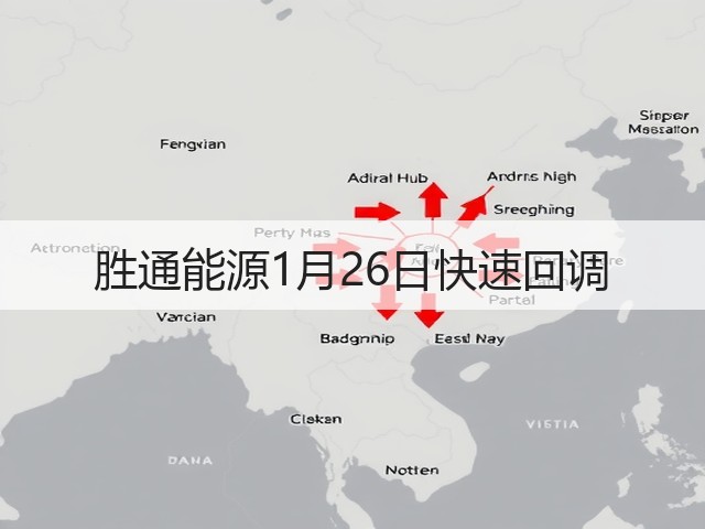 胜通能源1月26日快速回调(图1) 胜通能源1月26日快速回调(图1)