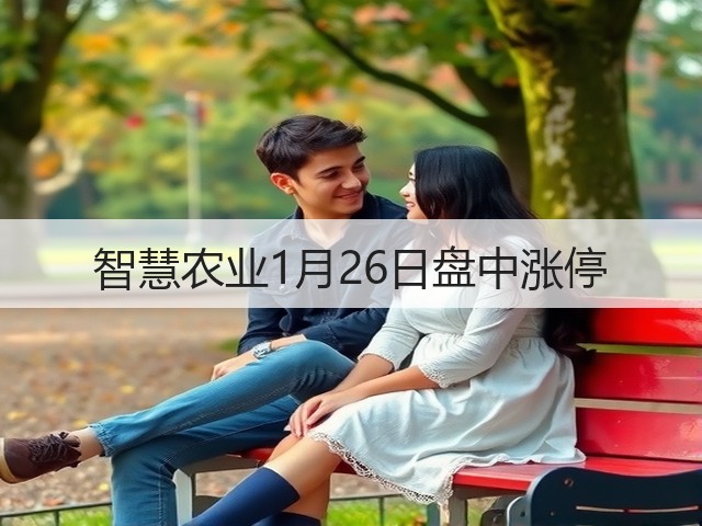 智慧农业1月26日盘中涨停(图2) 智慧农业1月26日盘中涨停(图2)