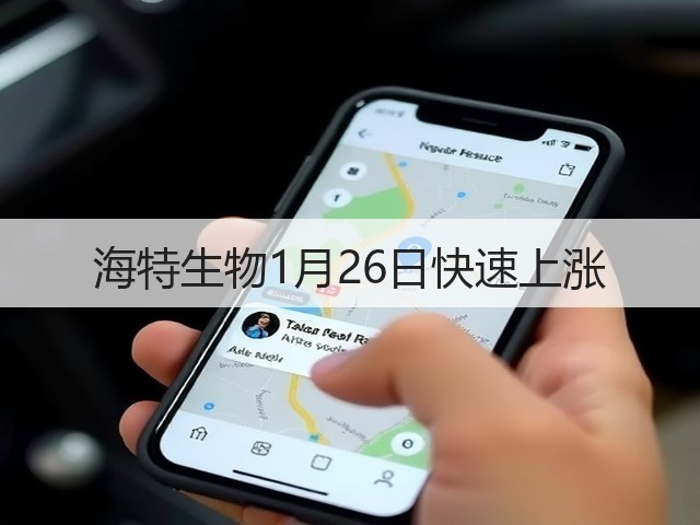 海特生物1月26日快速上涨(图2)