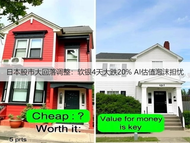 日本股市大回落调整:软银4天大跌20% AI估值泡沫担忧(图2) 日本股市大回落调整:软银4天大跌20% AI估值泡沫担忧(图2)