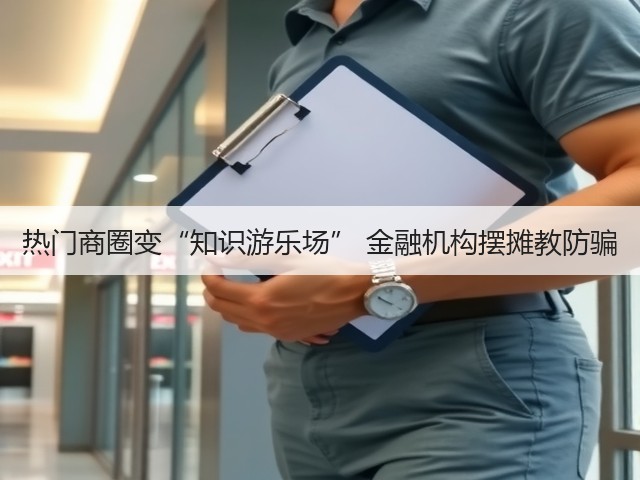 热门商圈变“知识游乐场” 金融机构摆摊教防骗(图3)