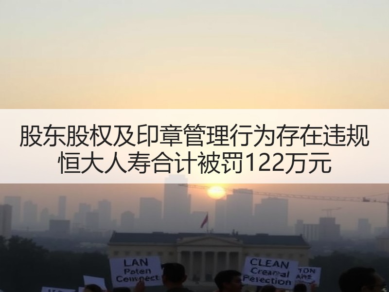 股东股权及印章管理行为存在违规 恒大人寿合计被罚122万元