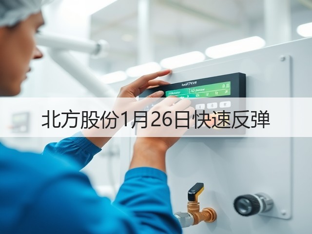 北方股份1月26日快速反弹(图2)