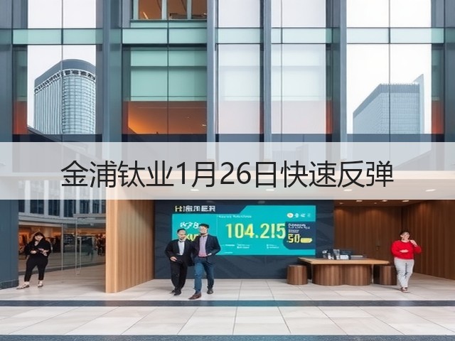 金浦钛业1月26日快速反弹(图1) 金浦钛业1月26日快速反弹(图1)