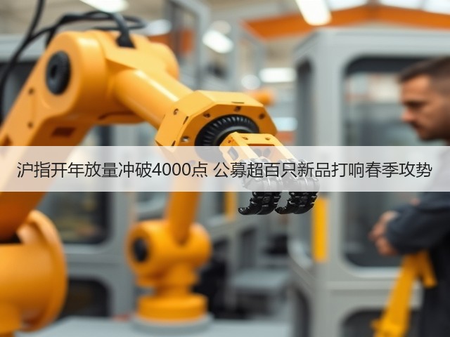 沪指开年放量冲破4000点 公募超百只新品打响春季攻势(图3) 沪指开年放量冲破4000点 公募超百只新品打响春季攻势(图3)