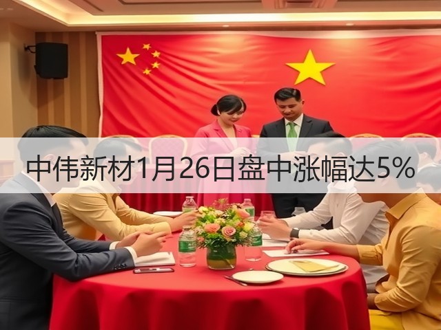 中伟新材1月26日盘中涨幅达5%(图1) 中伟新材1月26日盘中涨幅达5%(图1)
