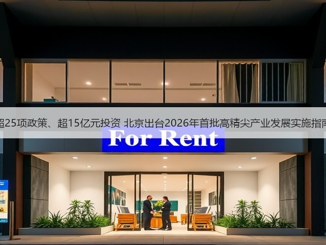 超25项政策、超15亿元投资 北京出台2026年首批高精尖产业发展实施指南(图1)