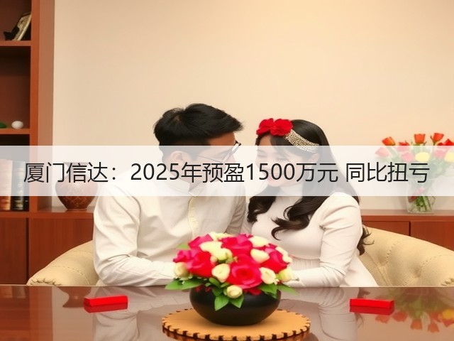 厦门信达:2025年预盈1500万元 同比扭亏(图1) 厦门信达:2025年预盈1500万元 同比扭亏(图1)