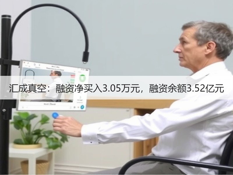 汇成真空：融资净买入3.05万元，融资余额3.52亿元