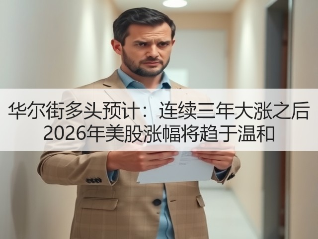 华尔街多头预计:连续三年大涨之后 2026年美股涨幅将趋于温和(图2) 华尔街多头预计:连续三年大涨之后 2026年美股涨幅将趋于温和(图2)