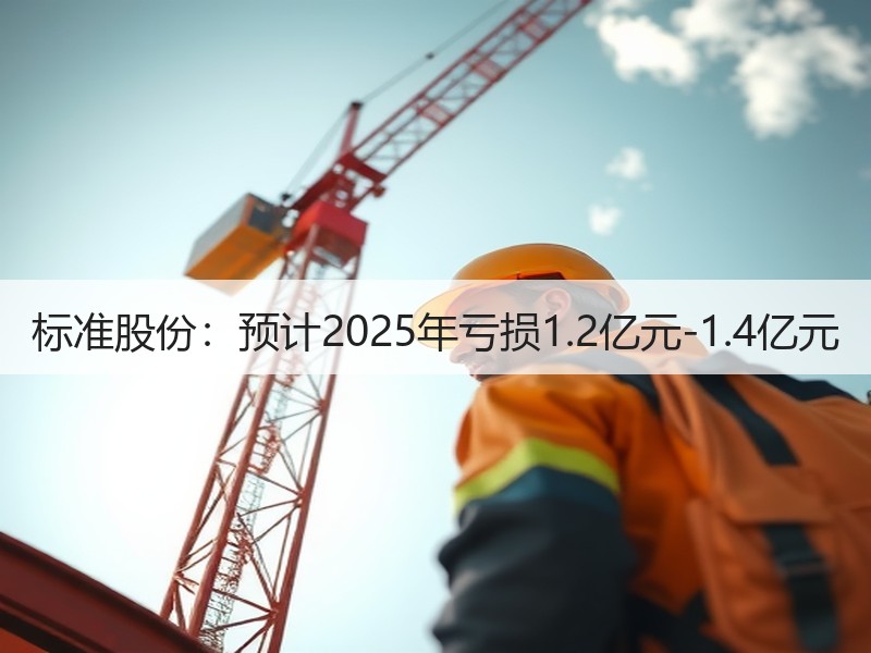 标准股份：预计2025年亏损1.2亿元-1.4亿元