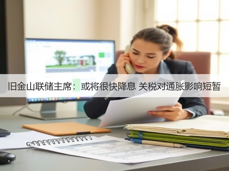 旧金山联储主席：或将很快降息 关税对通胀影响短暂