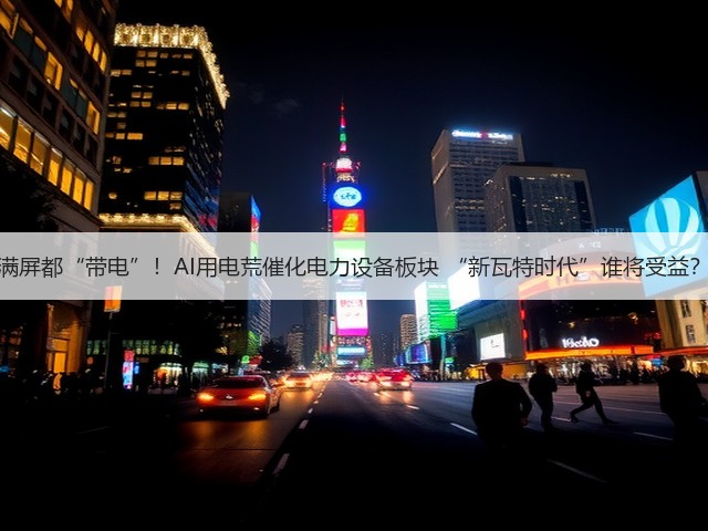 满屏都“带电”!AI用电荒催化电力设备板块 “新瓦特时代”谁将受益?(图3) 满屏都“带电”!AI用电荒催化电力设备板块 “新瓦特时代”谁将受益?(图3)