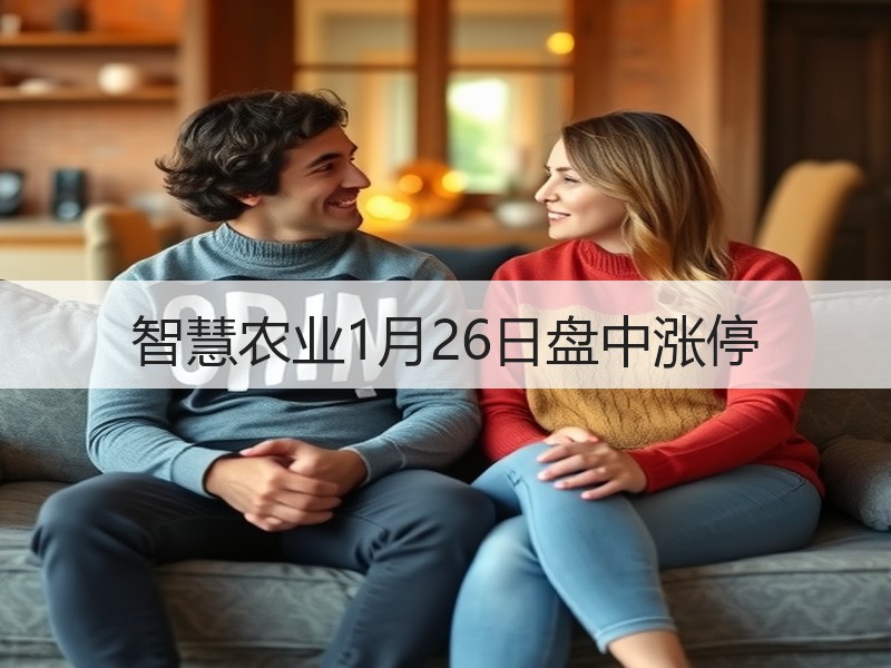 智慧农业1月26日盘中涨停