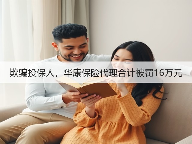 欺骗投保人,华康保险代理合计被罚16万元(图2) 欺骗投保人,华康保险代理合计被罚16万元(图2)