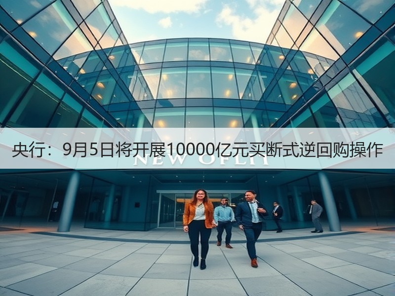 央行：9月5日将开展10000亿元买断式逆回购操作