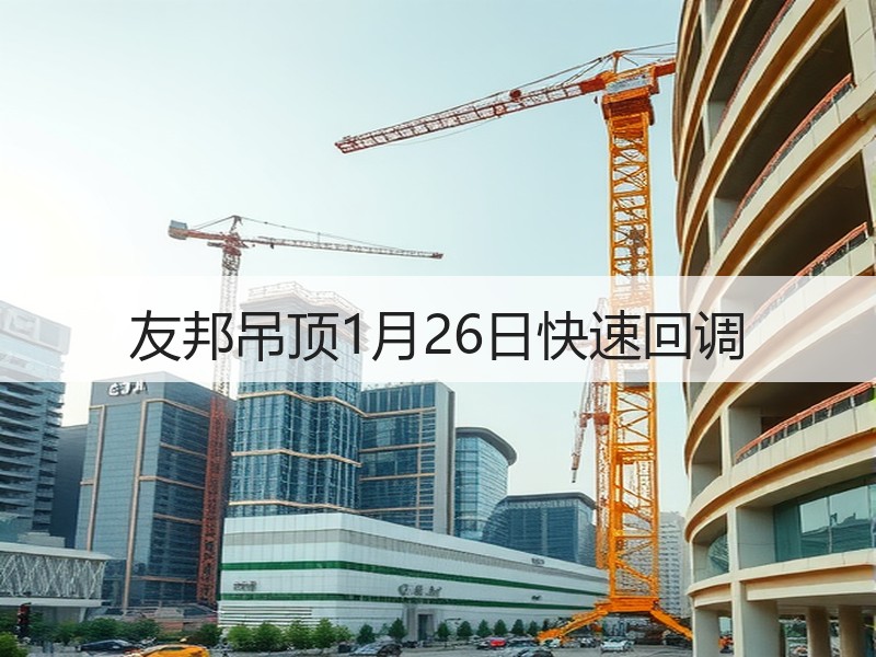 友邦吊顶1月26日快速回调
