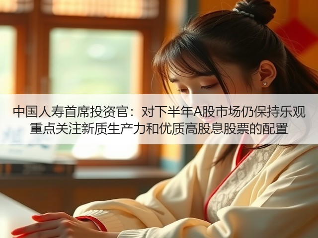 中国人寿首席投资官：对下半年A股市场仍保持乐观 重点关注新质生产力和优质高股息股票的配置(图3)