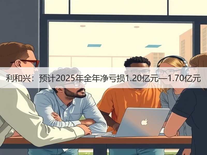 利和兴：预计2025年全年净亏损1.20亿元—1.70亿元