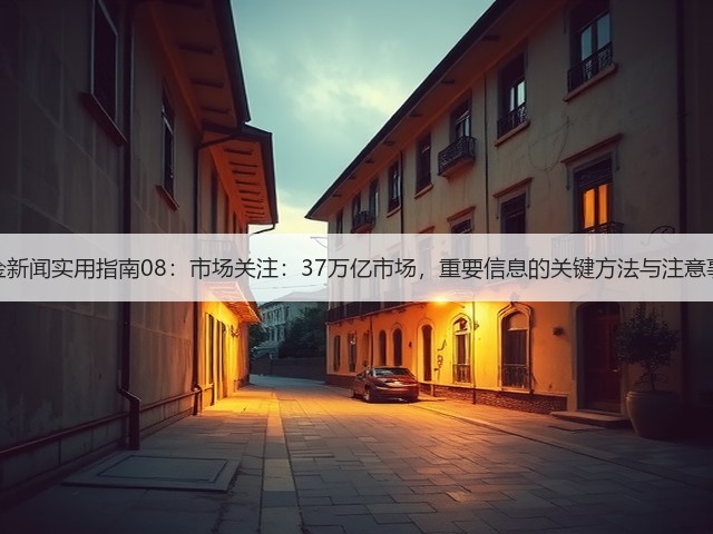 黄金新闻实用指南08：市场关注：37万亿市场，重要信息的关键方法与注意事项(图3)