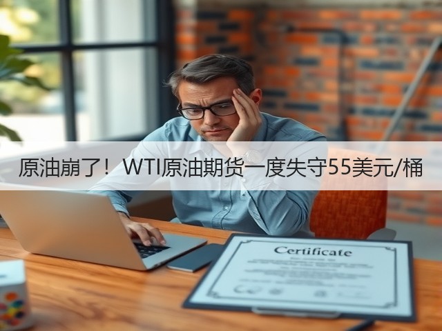 原油崩了！WTI原油期货一度失守55美元/桶(图2)