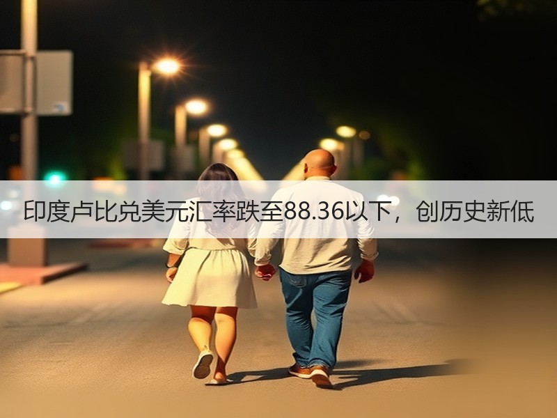 印度卢比兑美元汇率跌至88.36以下，创历史新低