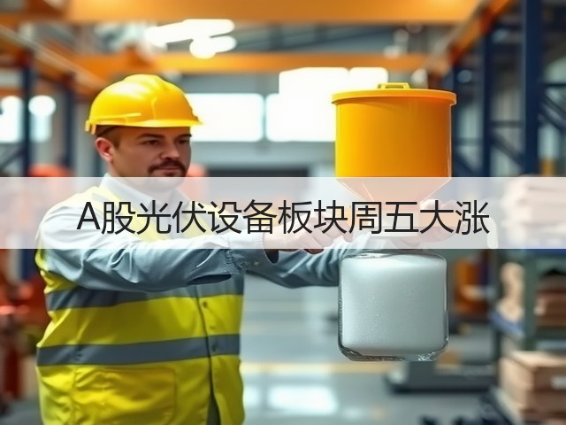 A股光伏设备板块周五大涨(图3) A股光伏设备板块周五大涨(图3)