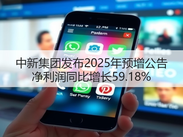 中新集团发布2025年预增公告 净利润同比增长59.18%(图2) 中新集团发布2025年预增公告 净利润同比增长59.18%(图2)