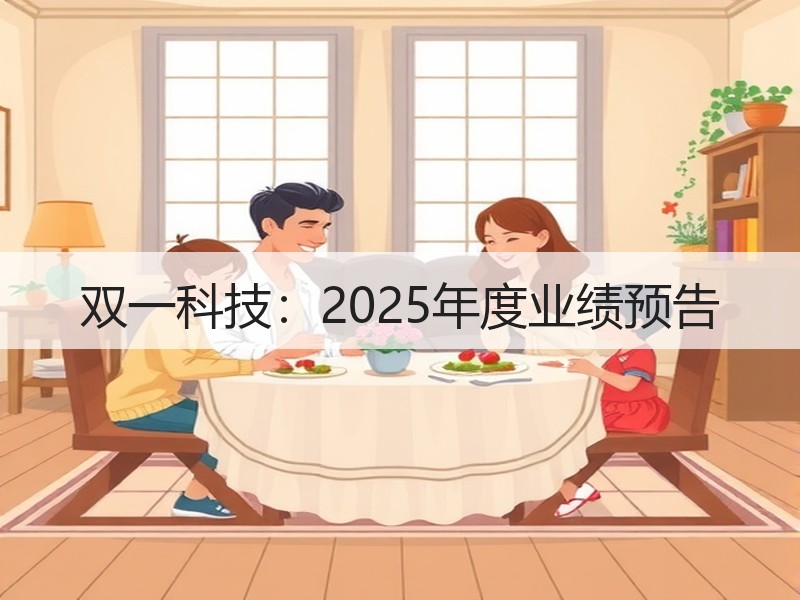 双一科技：2025年度业绩预告