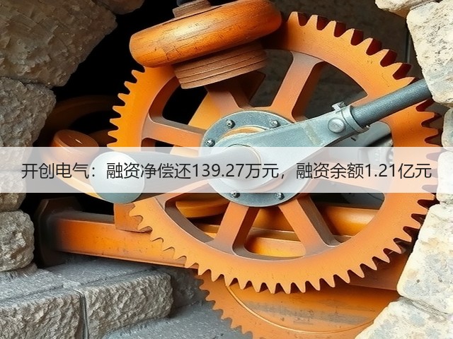 开创电气:融资净偿还139.27万元,融资余额1.21亿元(图3) 开创电气:融资净偿还139.27万元,融资余额1.21亿元(图3)