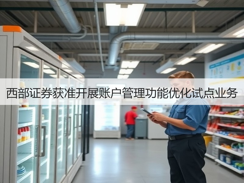 西部证券获准开展账户管理功能优化试点业务