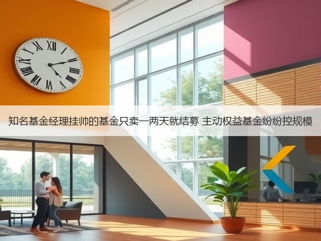 知名基金经理挂帅的基金只卖一两天就结募 主动权益基金纷纷控规模(图2) 知名基金经理挂帅的基金只卖一两天就结募 主动权益基金纷纷控规模(图2)